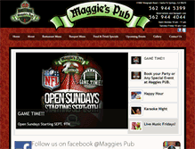 Tablet Screenshot of maggiespub.com